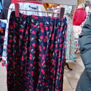 A vintage style skirt from the vintage fair