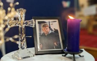 A vigil for Alfie Lewis