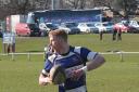 Jack Brown scores a try for Yarnbury against Acklam.