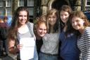 Ilkley Grammar School students (left to right) Katy Tomlinson, Jenni Burn, Jess Hargreaves, Mia Prosser and Ellie Pinfield are all heading off to university after gaining good A level results.