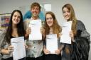 Students from Prince Henry's Grammar School, Otley, receive their A-level results