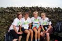 Chocolate and champagne were on order for Suzy Proctor, Joanne Adams, Susan Woodham and Jacqui McGuire at the end of their Three Peaks Challenge.