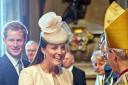 The Duchess of Cambridge at the service commemorating the Queen's coronation 60th anniversary this week