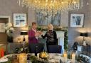 L to R: Sue Sanderson with Helen Rhodes in Richard Grafton Interiors, which accepts the Ilkley Town Centre Gift Card