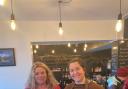 Pictured L-R: Ilkley BID coordinator Lisa Drake and Amy Metcalfe, of The New Brook Street Deli