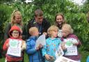 School children and helpers on one of the many school wildlife projects run by Wildlife Friendly Otley