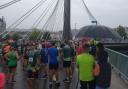 Pontevedra Half Marathon near Vigo, which Danny Cooney completed in heavy rain