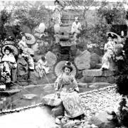 Actors and actresses in the Japanese Garden