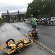 Otley 2030 use an e-cargo bike with the Veg Box delivery scheme