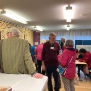 The consultation event at St Mary's Parish Centre about a proposed footbridge across the River Wharfe