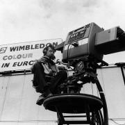First BBC colour outside broadcast, at Wimbledon in 1967 Pic: BBC Photo Archive
