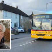 Ben Rhydding resident David Nunns (pictured) who organised a petition to save the P98 and P99 primary school bus services