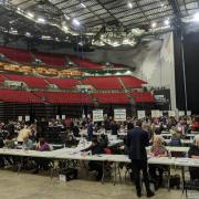 The count took place at Leeds Arena on Friday.