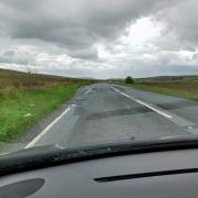 The A59 coming out of Kex Gill towards Skipton, earlier this year