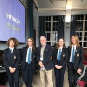 George McGavin with Prince Henry's students