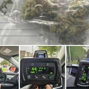 Police seized a bag of cannabis from a vehicle and handed out speeding tickets as part of an operation in Guiseley, Yeadon, Rawdon and Otley