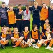 The Otley Town U-16 squad which won the Harrogate League title