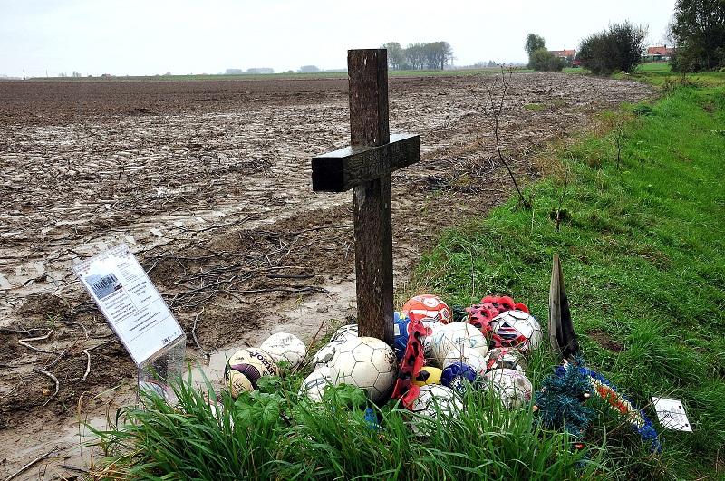 The site of the infamous Christmas Day truce football match