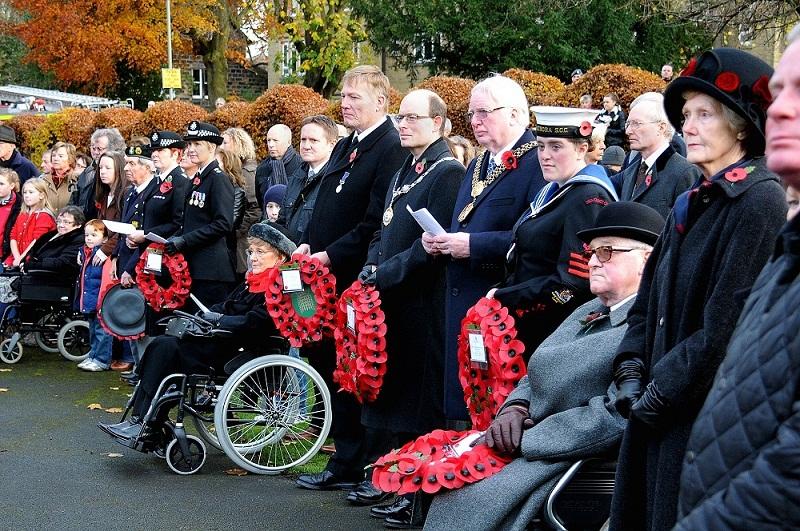 MP Kris Hopkins at the Remembrance service in Ilkley