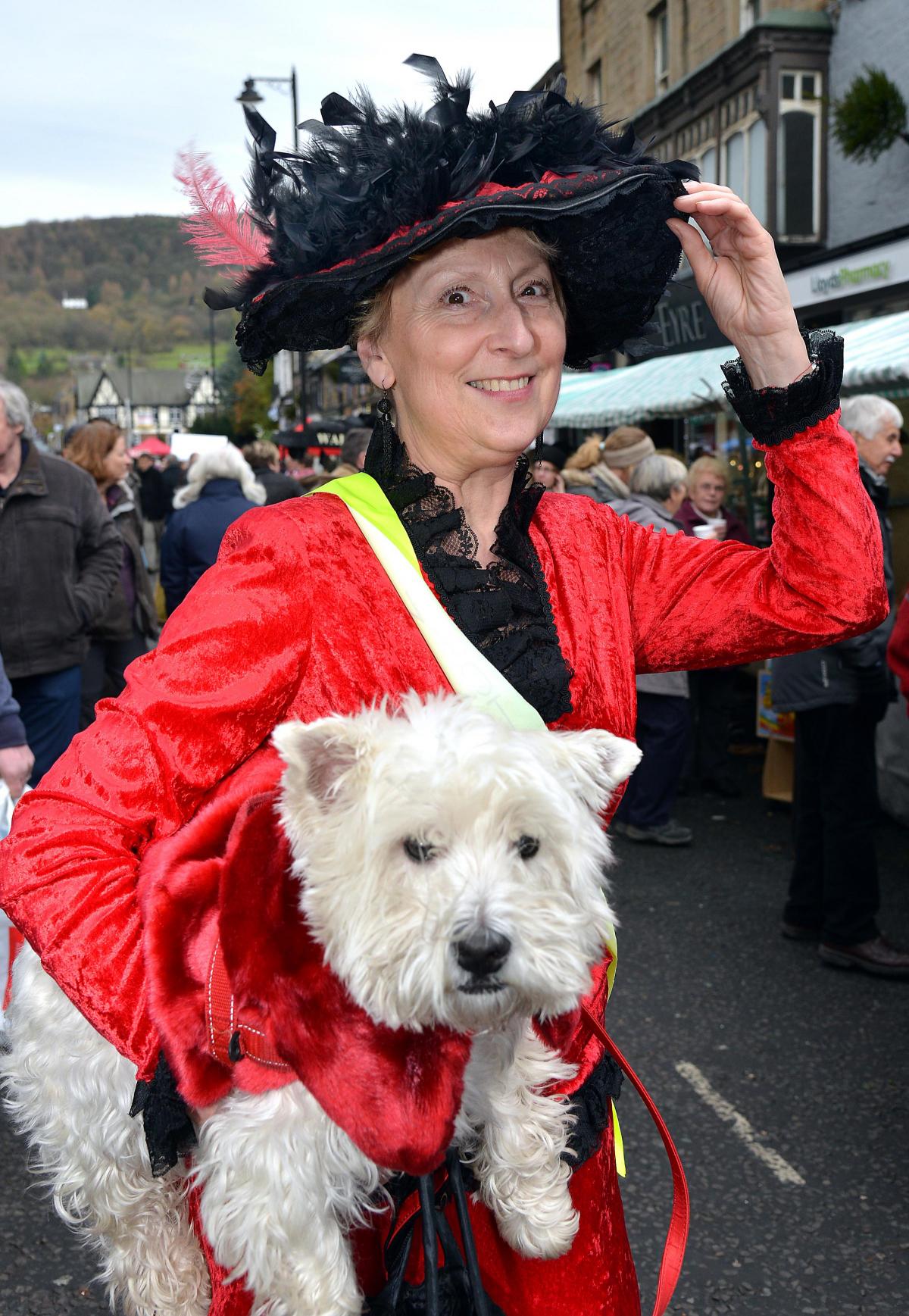 Evelyn Leeming from Otley with her dog Jamie