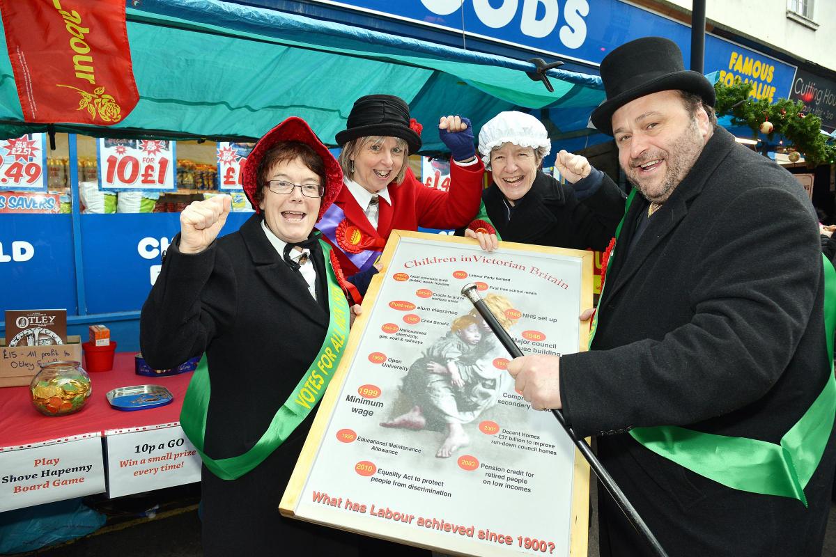 From left, Helen Thornton, Penny Mares, Alex Heron and  John Eveleigh from Otley Town Council