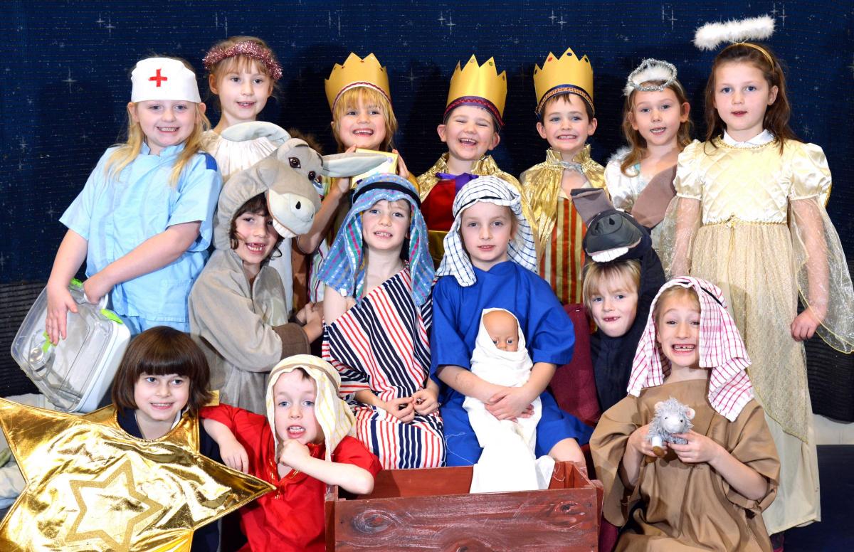 Pupils at The Whartons  Primary School in Otley perform 'The Midwife Crisis' Christmas play