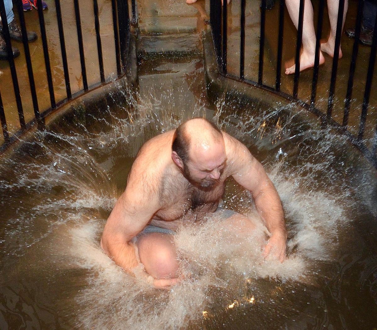 New Years Dip at White Wells Cottage Spa Ilkley - Andy Merkin
