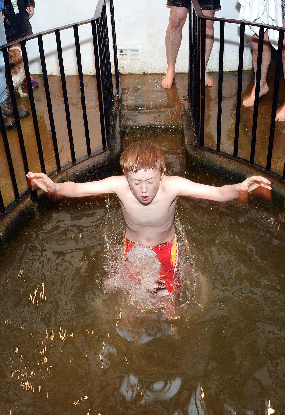 New Year's Dip at White Wells Cottage Spa Ilkley - Charlie Robinson