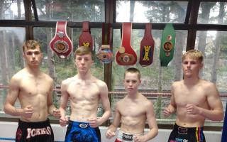 From left-right: Rhys King, Felix Richardson,  Marcus Nutman and Roman Dunsford.
