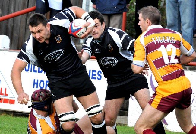 Howard Parr on the attack for Otley against Sedgley Park (Picture by Richard Leach)
