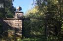 The John Carr designed gates which objectors say would make a better entrance to the proposed hotel at Denton Hall