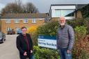 Cllr Sand Lay and Cllr Colin Campbell at Spring Gardens Care Home in Otley