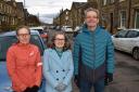 Green Party candidates for the Otley Town Council election: Mick Bradley with Tamara Weatherhead (West Chevin candidate) and centre Sue Stepan (Danefield candidate)