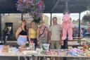 The Friends of Weston Park stall in Otley, raising funds to improve the playpark on Meagill Rise in Otley