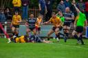 Leon Mudd gets Otley's third try (picture by Chris Hyslop)