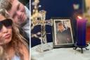 Maisie Tattersall pictured with Alfie Lewis, left, as tributes are paid to him after he was tragically killed in Horsforth