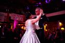 Elly Fiorentini and Roger Fielding perform their waltz routine in Martin House’s Strictly Get Dancing competition
