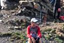 Brian Melia takes a well-deserved break during his 40-hour trek around Andorra