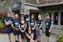 The Devonshire Arms Tough Mudder team, from left, James McQuade, Eddie Styles, Amy Nelson, Oliver Moore, Rebecca Hill, Andy Seward, Tom Syms and, at the front kneeling Bev Naylor