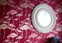 Flamingo Beach wallpaper, in Orchid, £40 a roll, A Shade Wilder