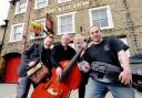 Otley Folk Festival organisers and musicians Steve Fairholme, Gerry McNeice, Derek Haller and Snozz.