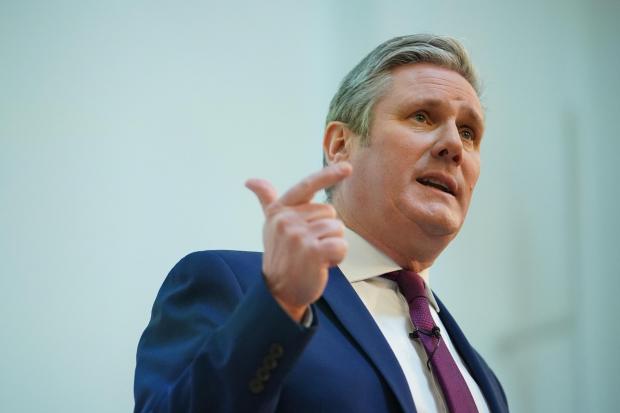 Wharfedale Observer: Keir Starmer during his speech to the Fabian Society (PA)