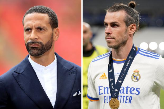 Wharfedale Observer: (left to right) Rio Ferdinand and Gareth Bale. Credit: PA