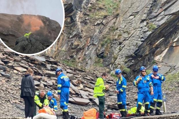 Bradford teenager left with spinal injuries after tombstoning from a thirty-foot quarry in Wales