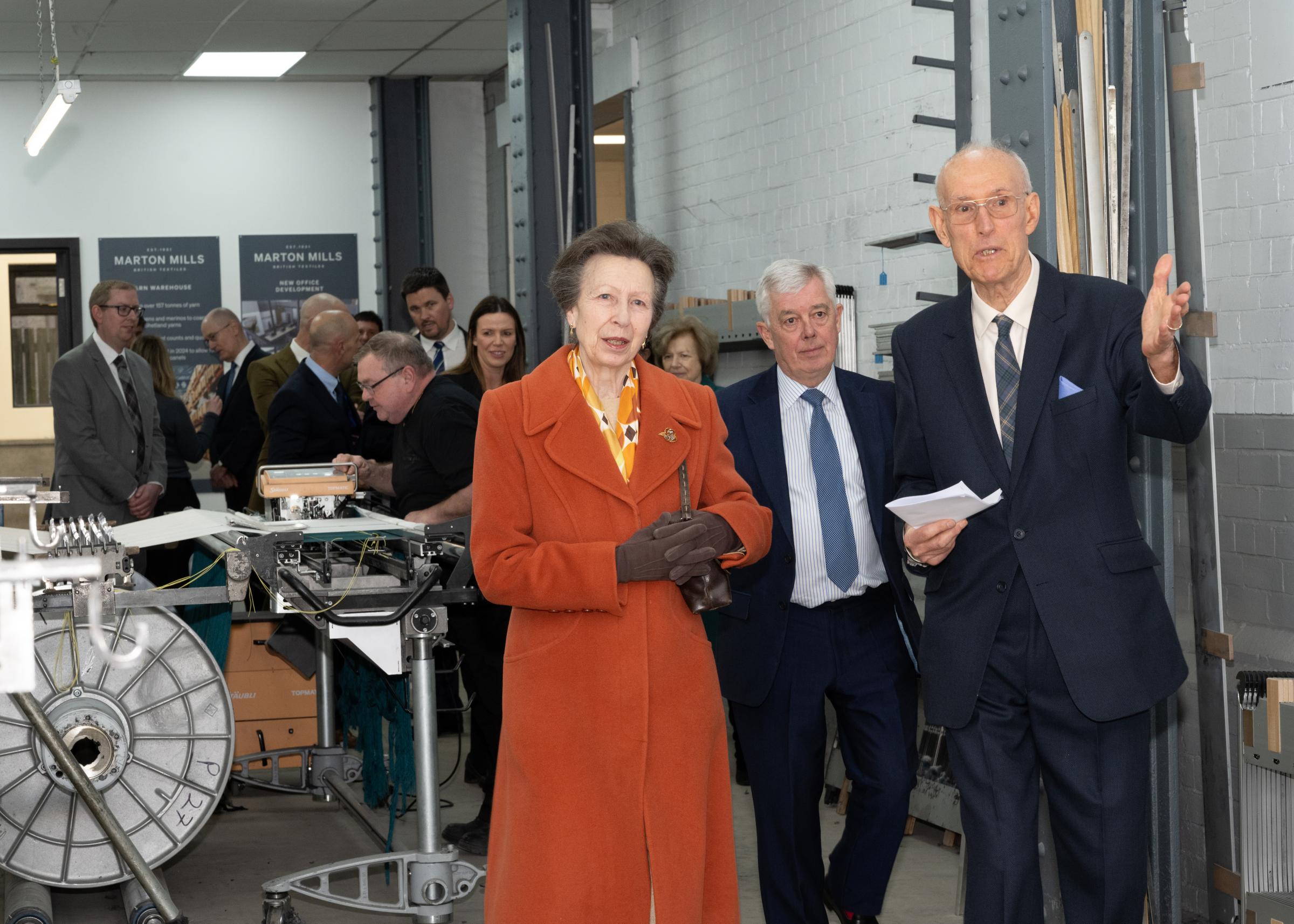 Princess Anne visits family-owned Marton Mills near Otley - Vimarsana News