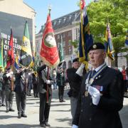 Armed Forces Day flag raising standards. Graham Fotherby
