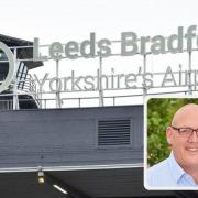 Vincent Hodder, inset, Leeds Bradford Airport chief executive, says government travel list changes are 'positive step'