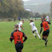Otley (white) faced off with Howden Clough