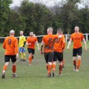 Otley (orange) hit five goals on Saturday. Pic: Nicola Driffield