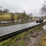 The A59 close to the Otley turnoff